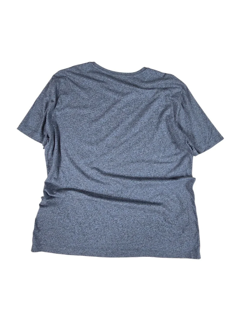 Banana Republic Pima Cotton Performance Tee Short Sleeve Shirt Heathered Blue XL